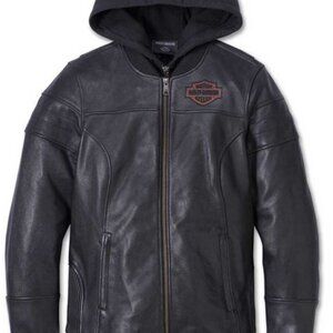Harley-Davidson Women's Miss Enthusiast Leather 3-in-1 Jacket, NWT